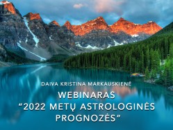 D. K. Markauskienė Webinaras 2022 metų astrologinės prognozės